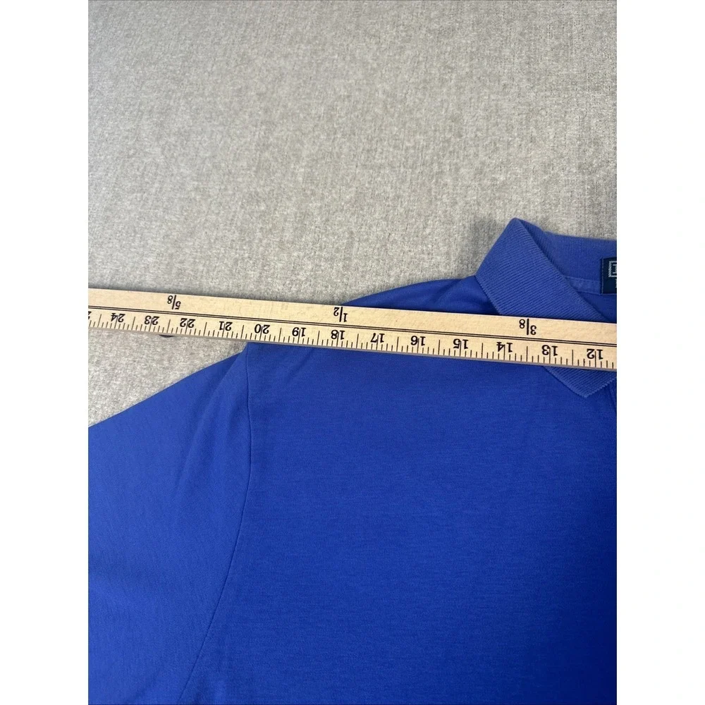 Polo Ralph Lauren Polo Shirt Men's L Blue with Orange Pony Short Sleeve Collared